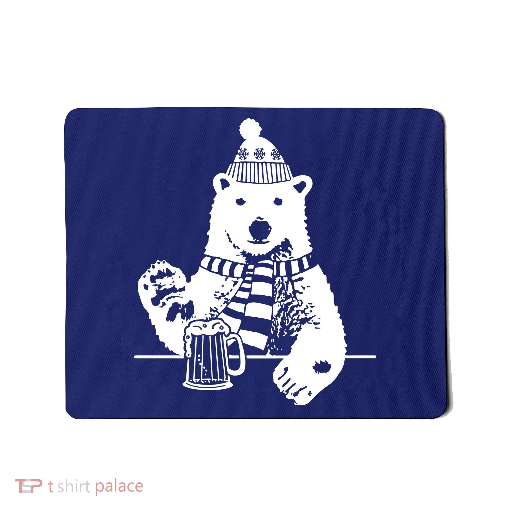 Polar Bear Beer Mousepad