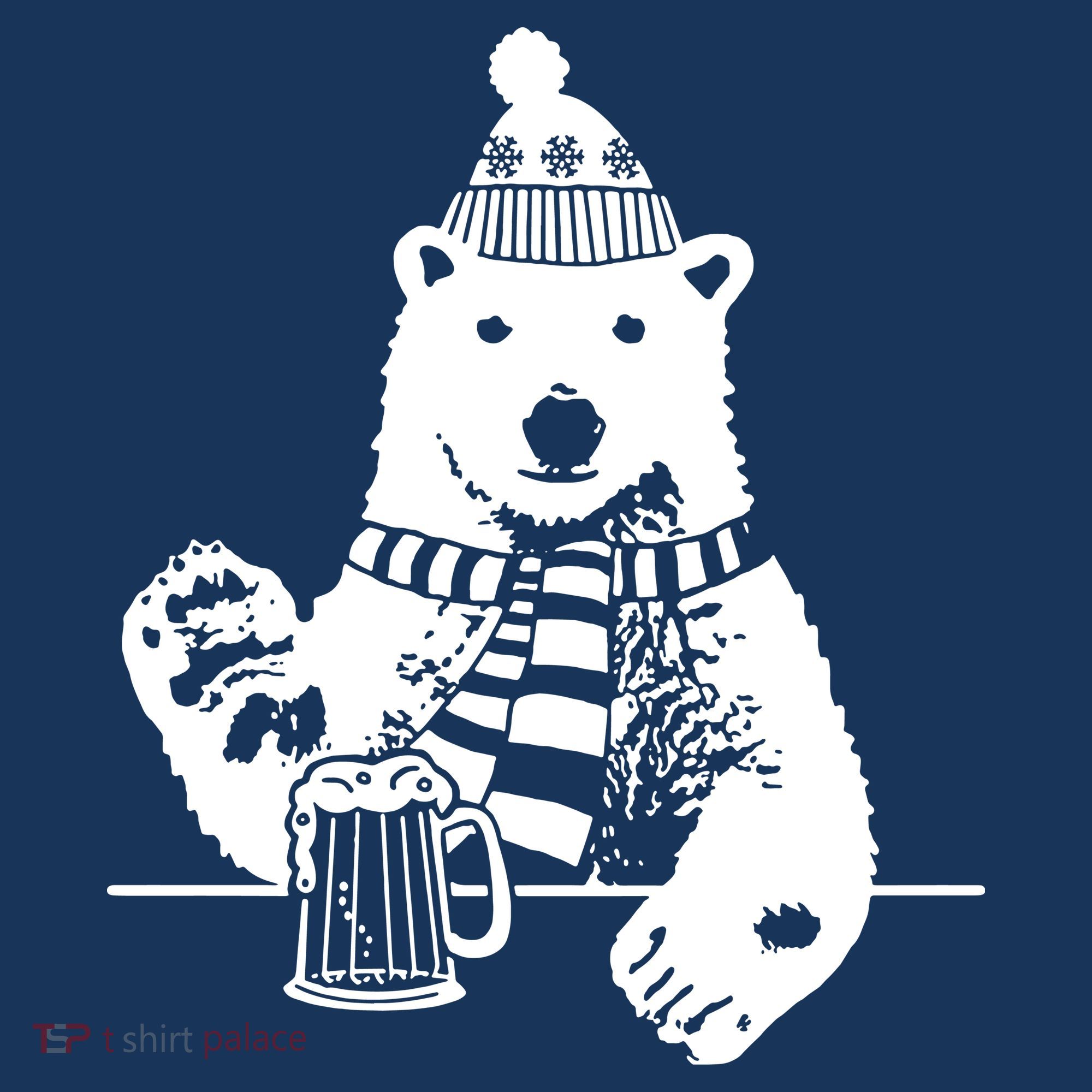 Polar Bear Beer Mousepad