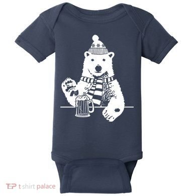 Polar Bear Beer Baby Bodysuit