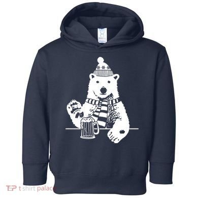 Polar Bear Beer Toddler Hoodie