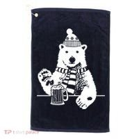 Polar Bear Beer Golf Towel thumb 0