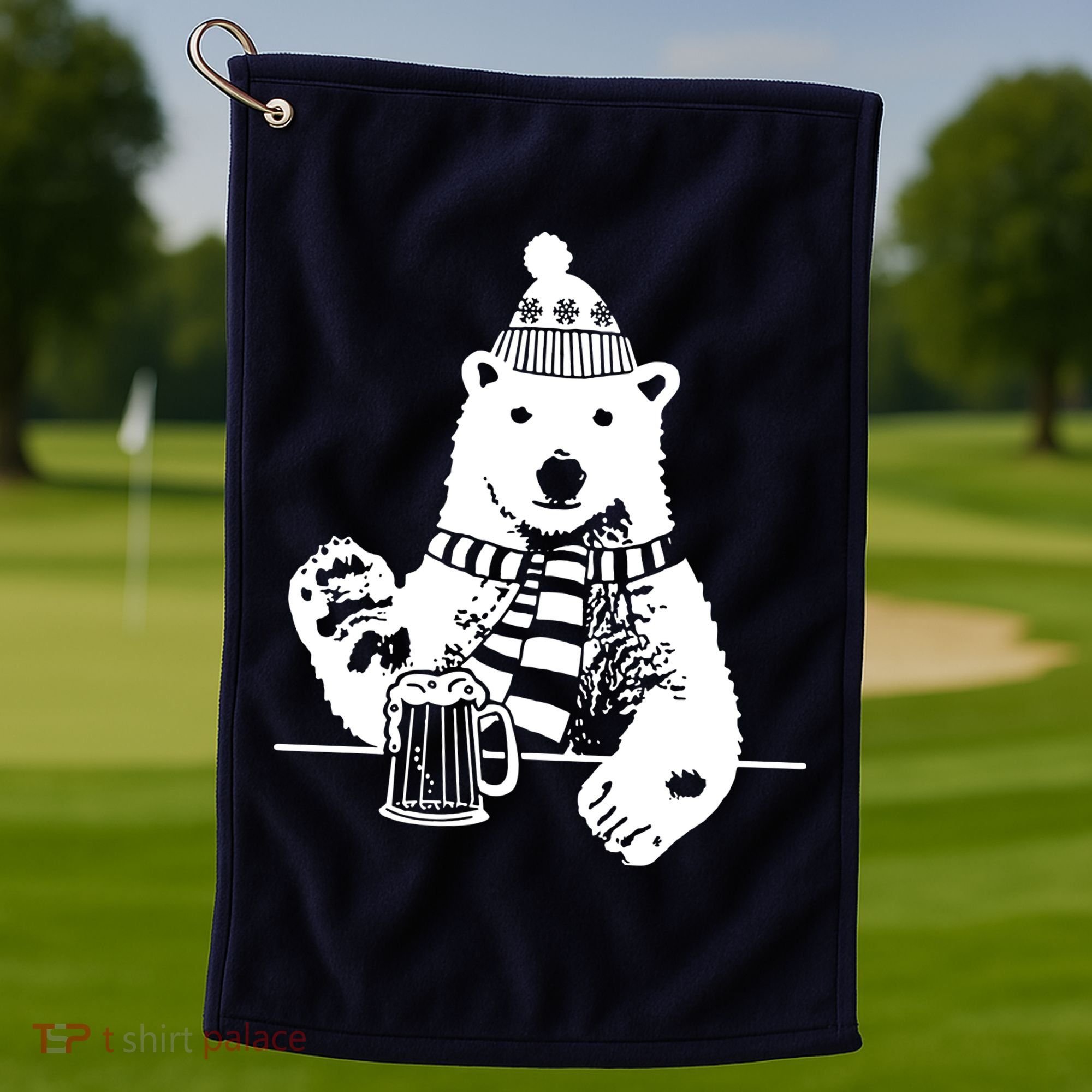 Polar Bear Beer Golf Towel