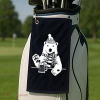 Polar Bear Beer Golf Towel thumb 2
