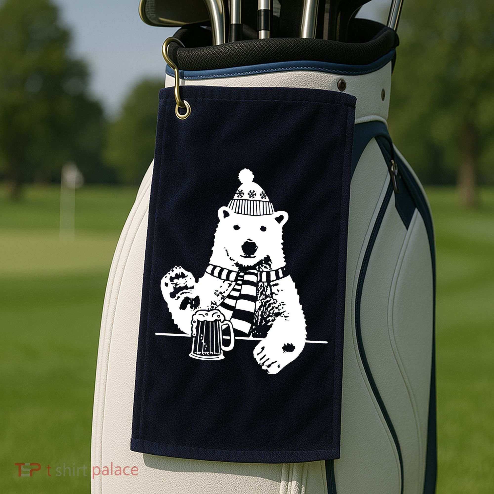 Polar Bear Beer Golf Towel