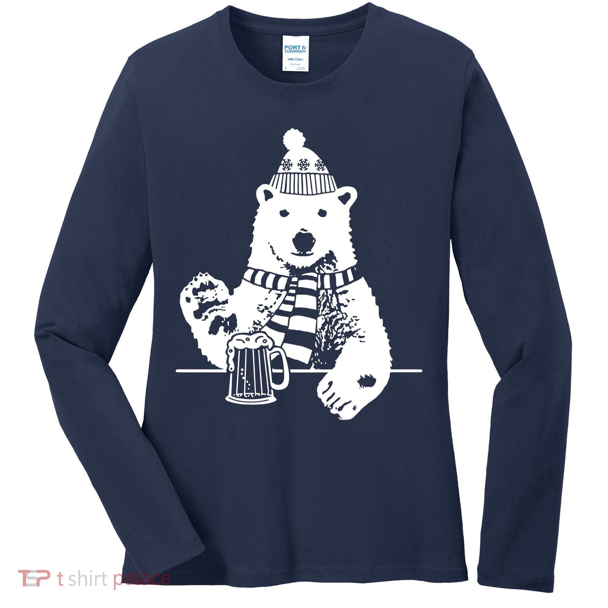 Polar Bear Beer Women's Long Sleeve Shirt
