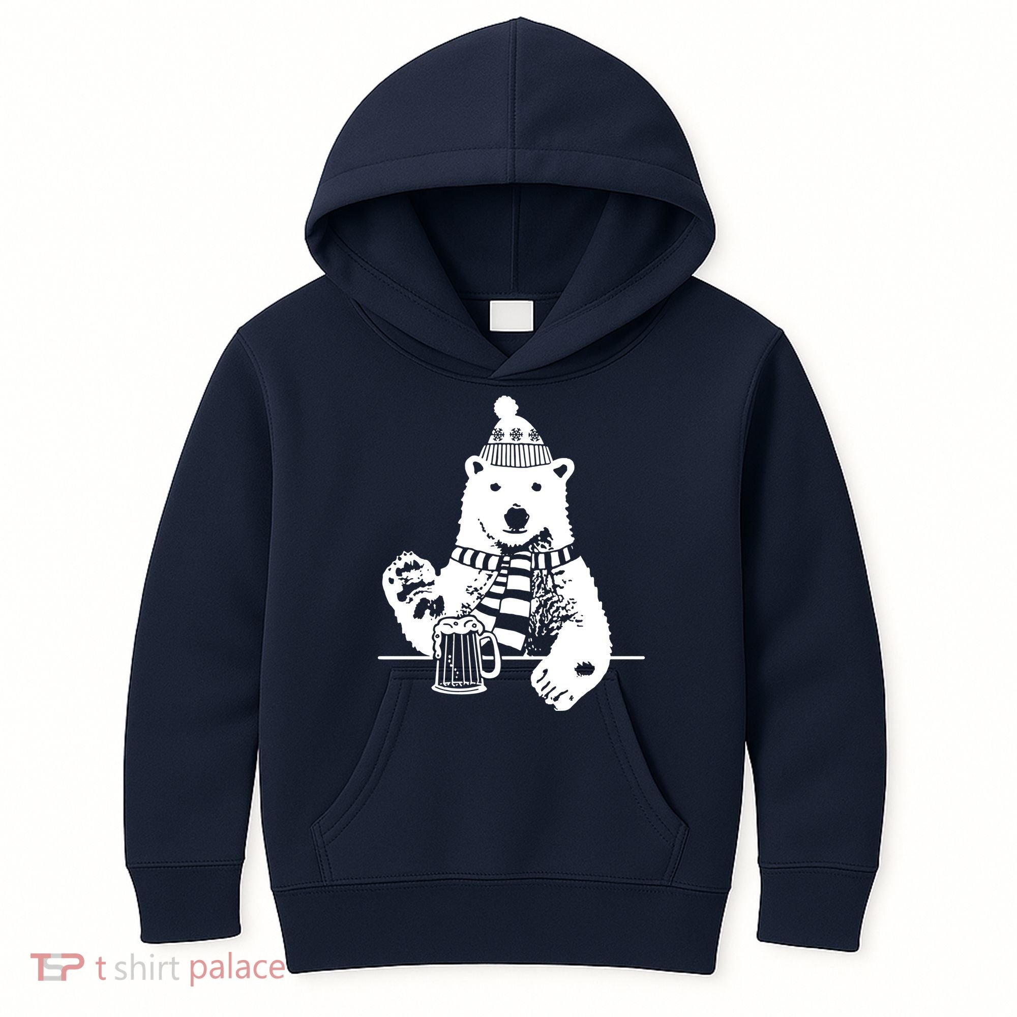 Polar Bear Beer Kids Hoodie