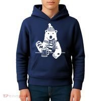 Polar Bear Beer Kids Hoodie thumb 4