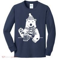 Polar Bear Beer Kids Long Sleeve Shirt thumb 0