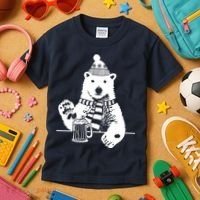 Polar Bear Beer Kids T-Shirt thumb 3
