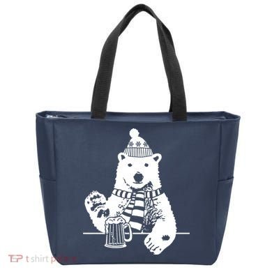 Polar Bear Beer Tote Bag