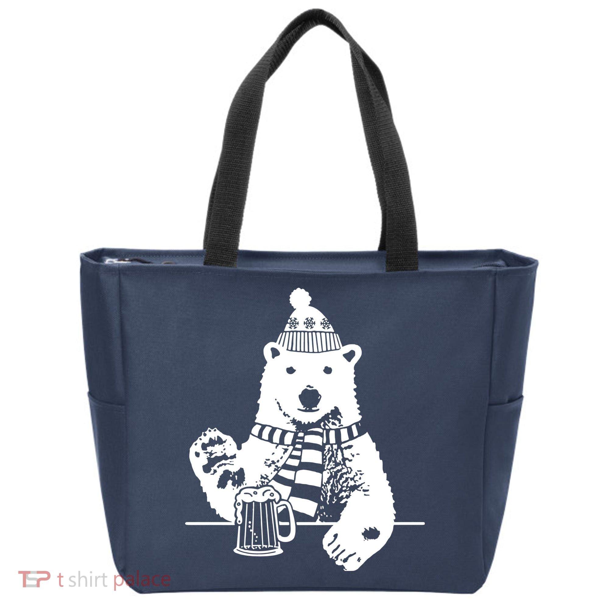 Polar Bear Beer Tote Bag