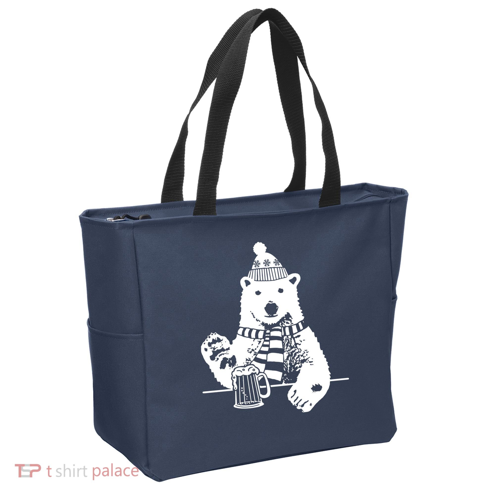 Polar Bear Beer Tote Bag