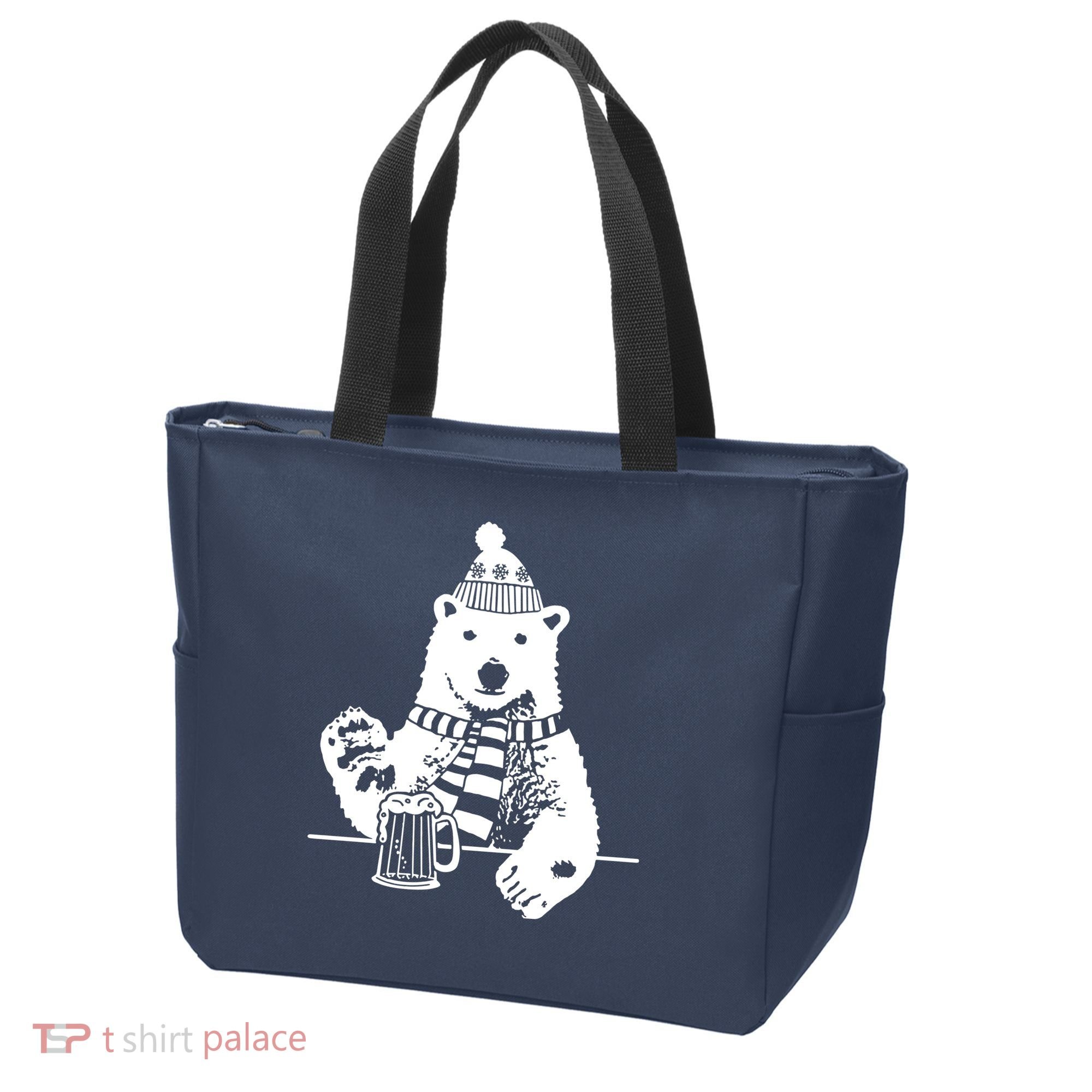 Polar Bear Beer Tote Bag