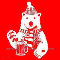 Polar Bear Beer Santa Hat thumb 1
