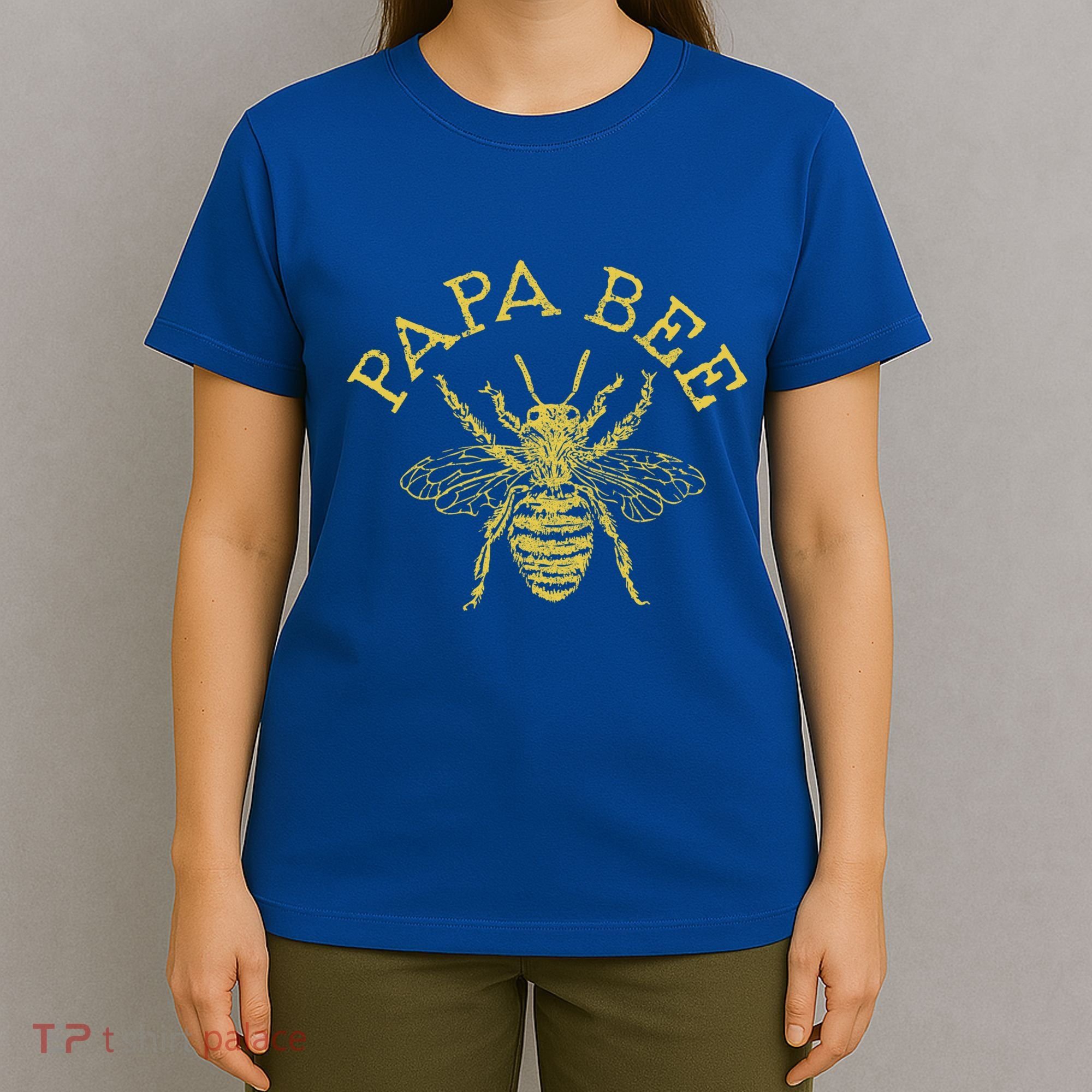 Papa Bee Beekeeper Funny FatherS Day Bee Lover Gift T-Shirt