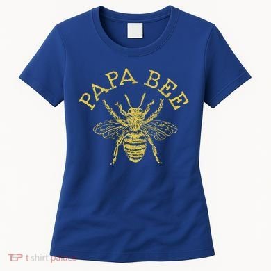 Papa Bee Beekeeper Funny FatherS Day Bee Lover Gift Women's T-Shirt