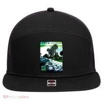 Palm Beach Break The Waves 7 Panel Mesh Trucker Snapback Hat thumb 0