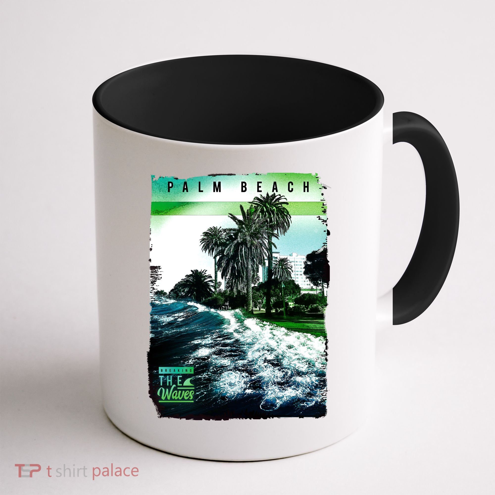 Palm Beach Break The Waves Coffee Mug