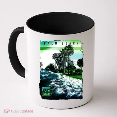 Palm Beach Break The Waves Coffee Mug