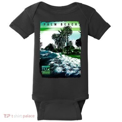 Palm Beach Break The Waves Baby Bodysuit