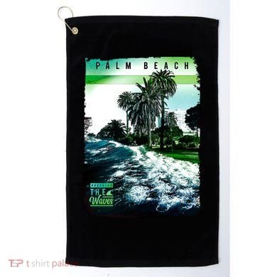 Palm Beach Break The Waves Golf Towel