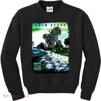 Palm Beach Break The Waves Kids Sweatshirt
