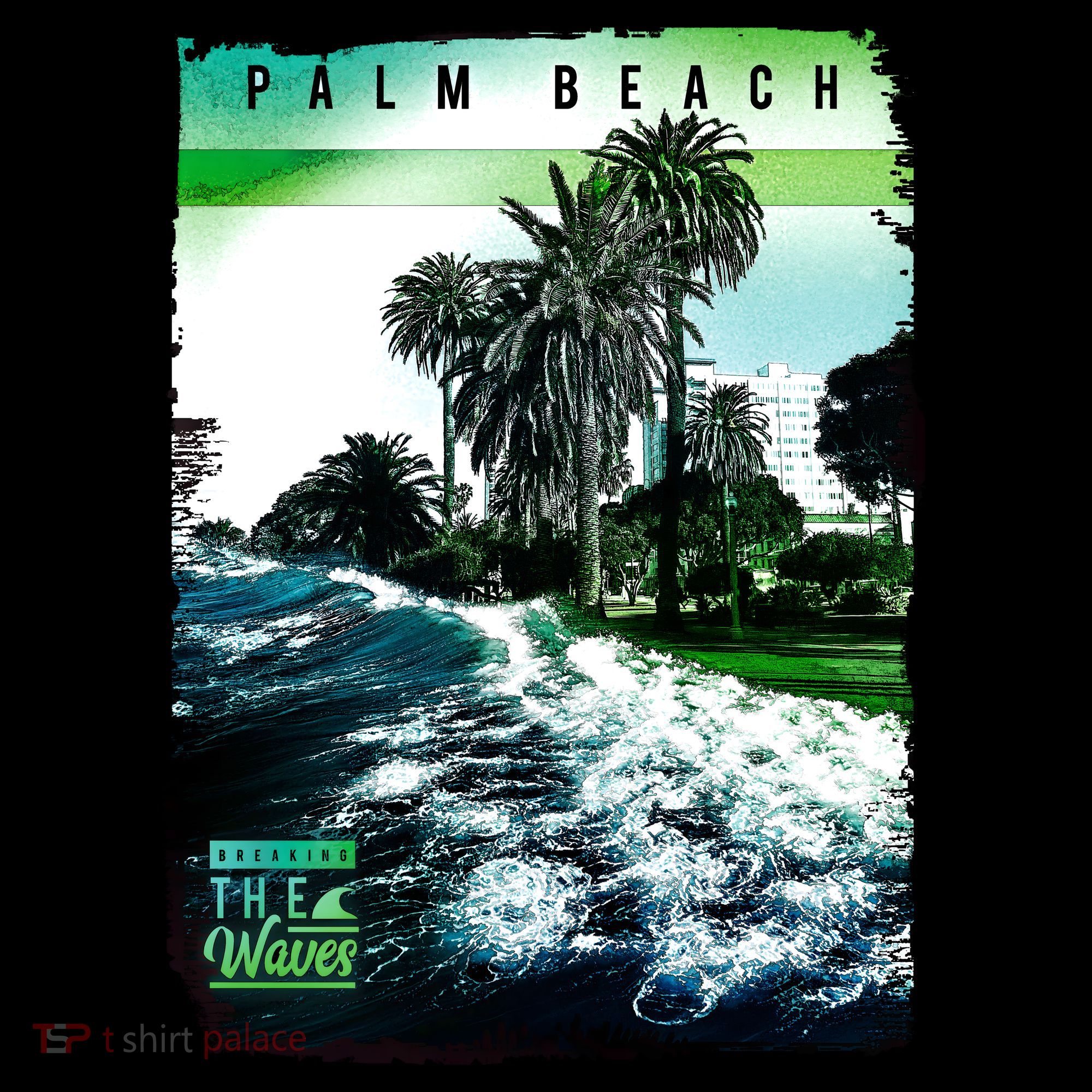 Palm Beach Break The Waves Kids Sweatshirt
