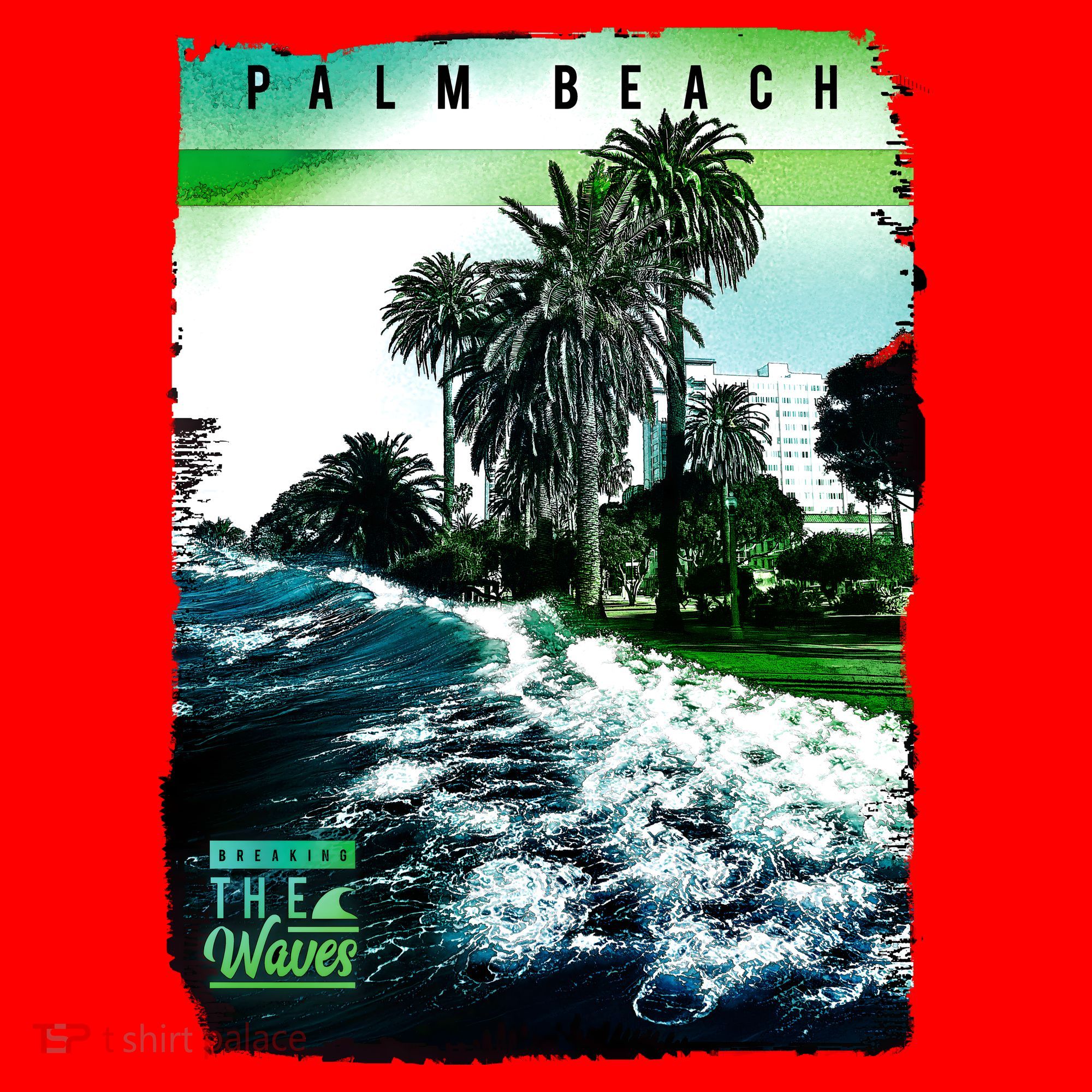 Palm Beach Break The Waves Santa Hat