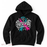 Previvor BRCA Breast Cancer Awareness Support Hoodie thumb 0
