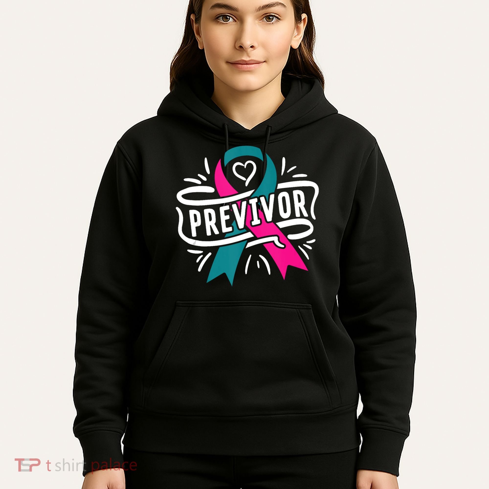 Previvor BRCA Breast Cancer Awareness Support Hoodie