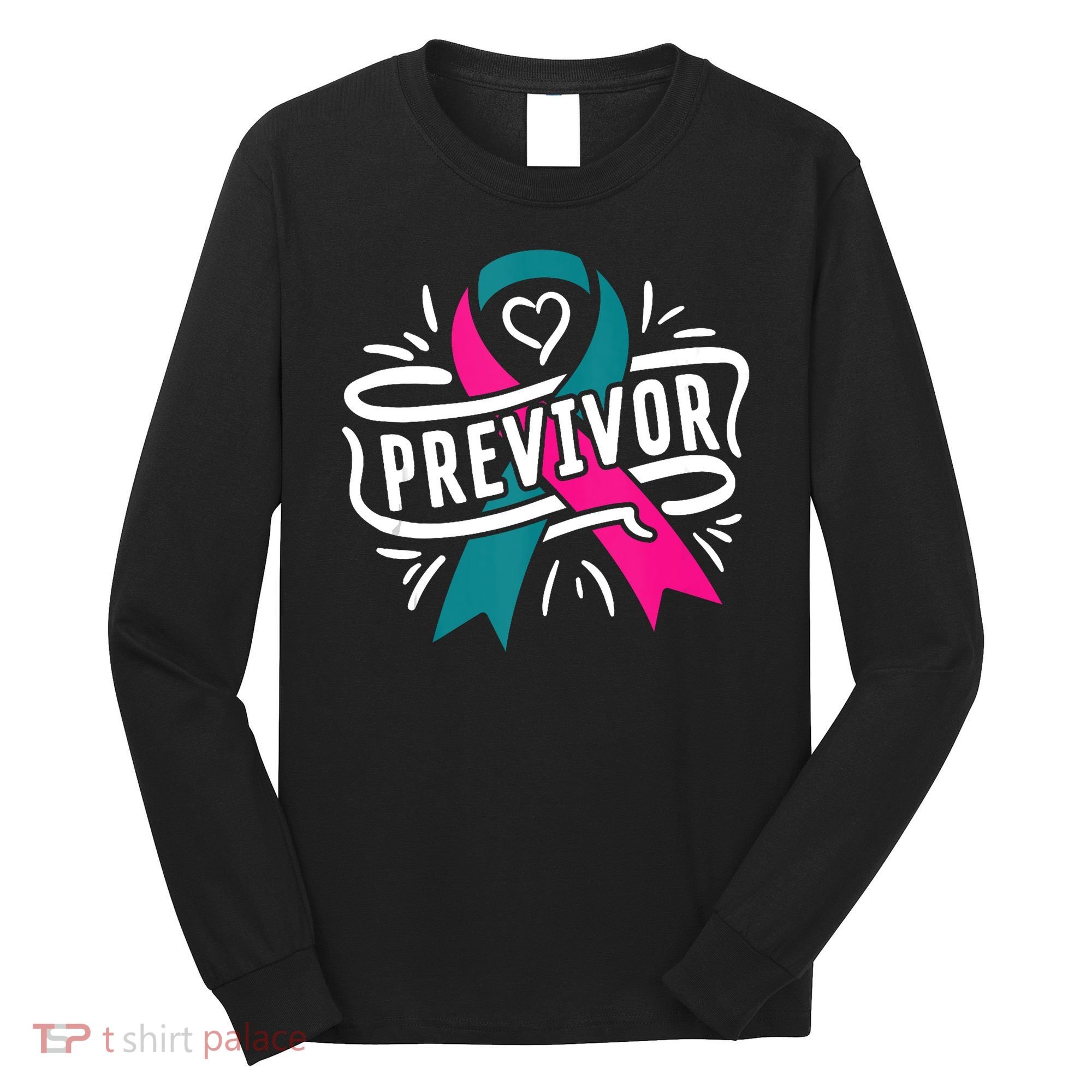 Previvor BRCA Breast Cancer Awareness Support Long Sleeve Shirt