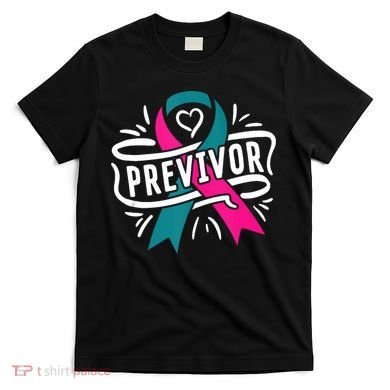 Previvor BRCA Breast Cancer Awareness Support T-Shirt