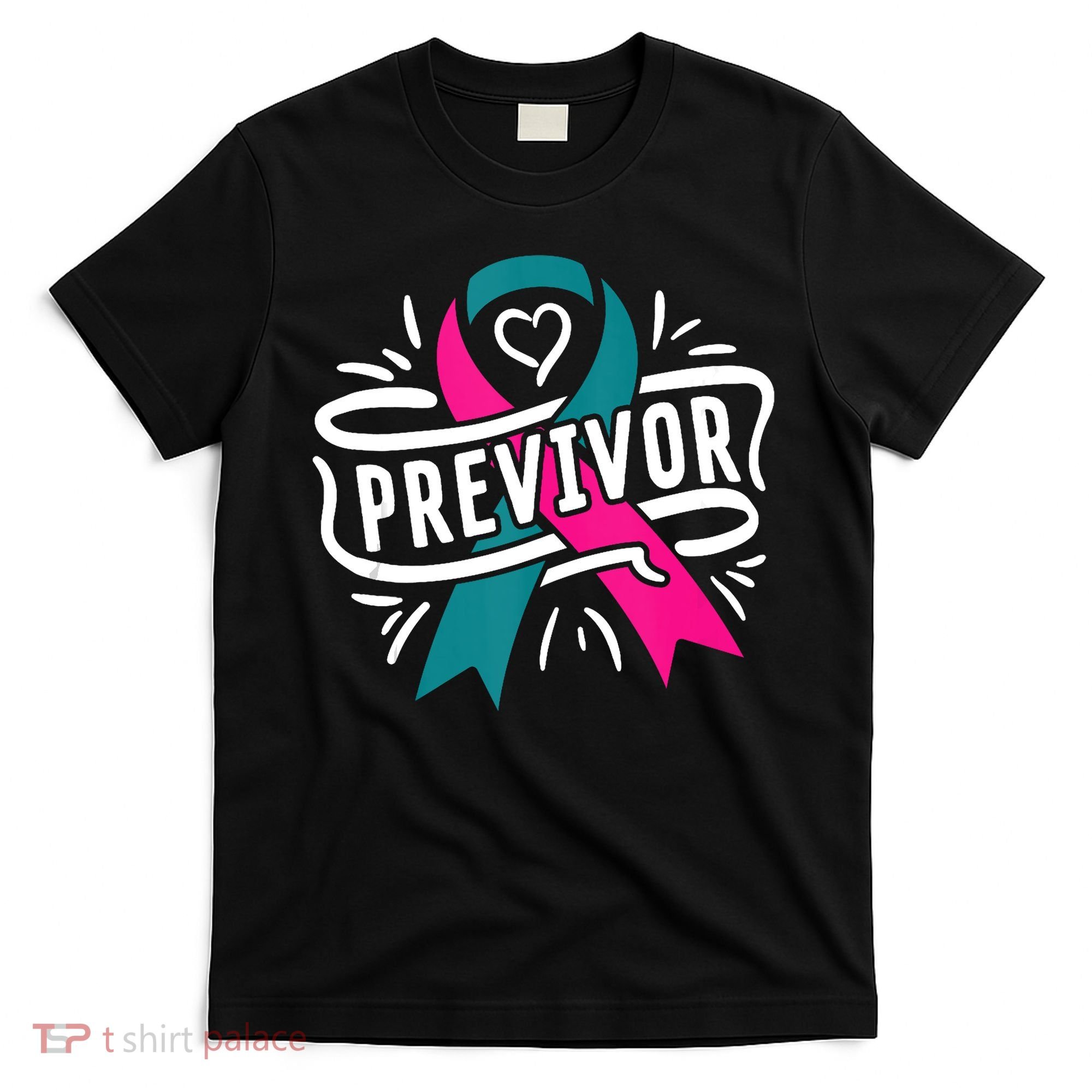 Previvor BRCA Breast Cancer Awareness Support T-Shirt