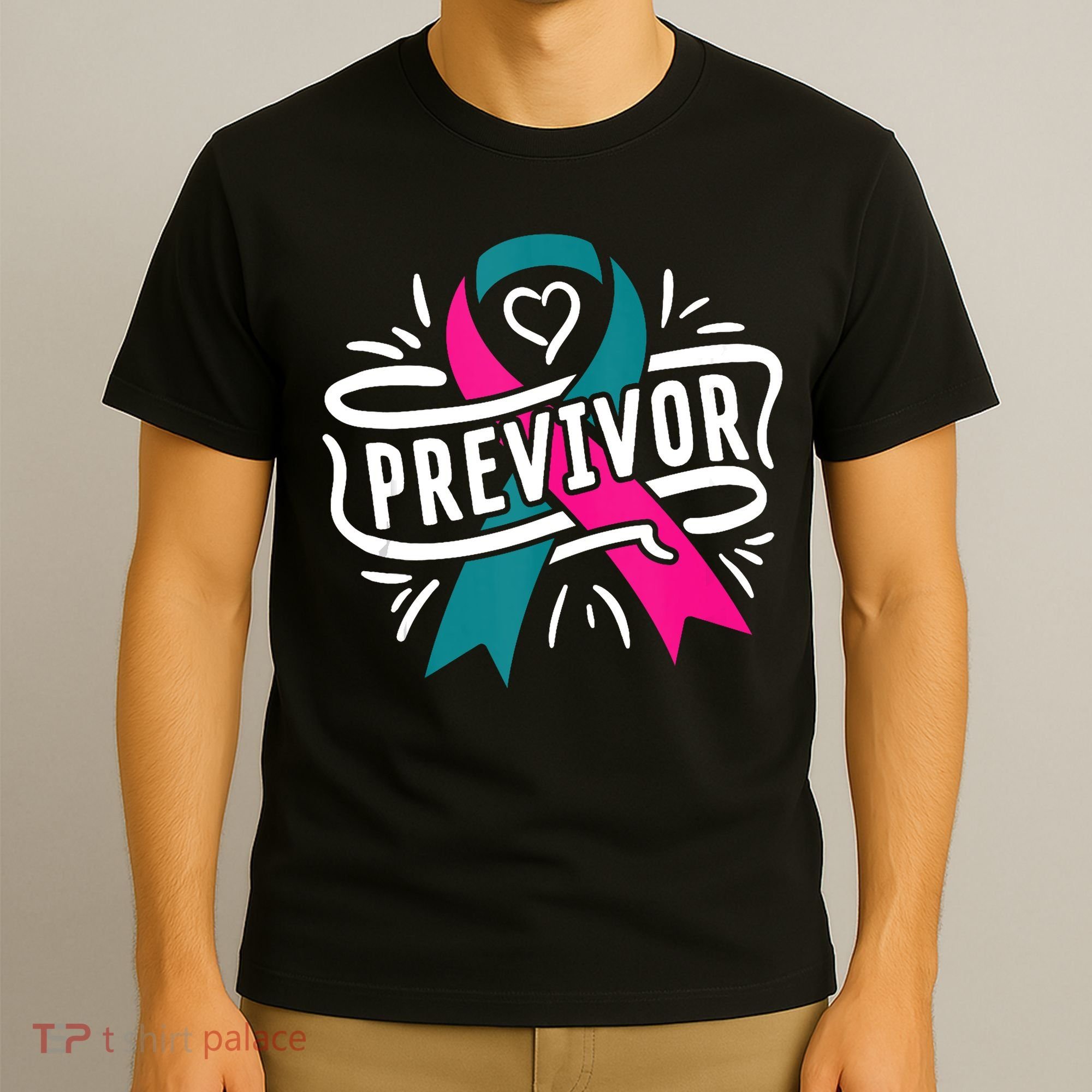 Previvor BRCA Breast Cancer Awareness Support T-Shirt