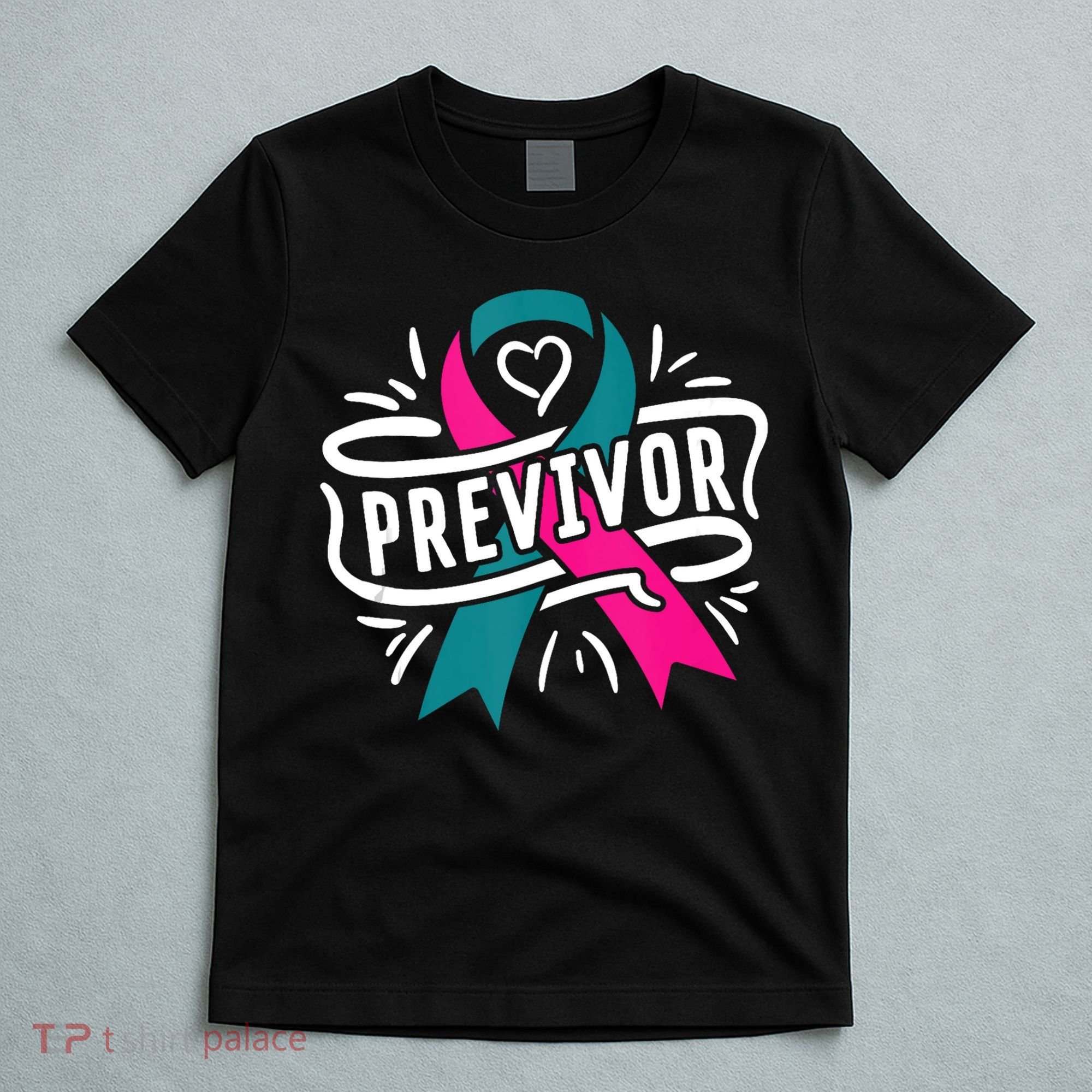 Previvor BRCA Breast Cancer Awareness Support T-Shirt