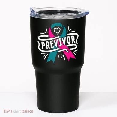 Previvor BRCA Breast Cancer Awareness Support Tumbler