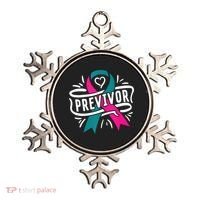 Previvor BRCA Breast Cancer Awareness Support Ornament thumb 0