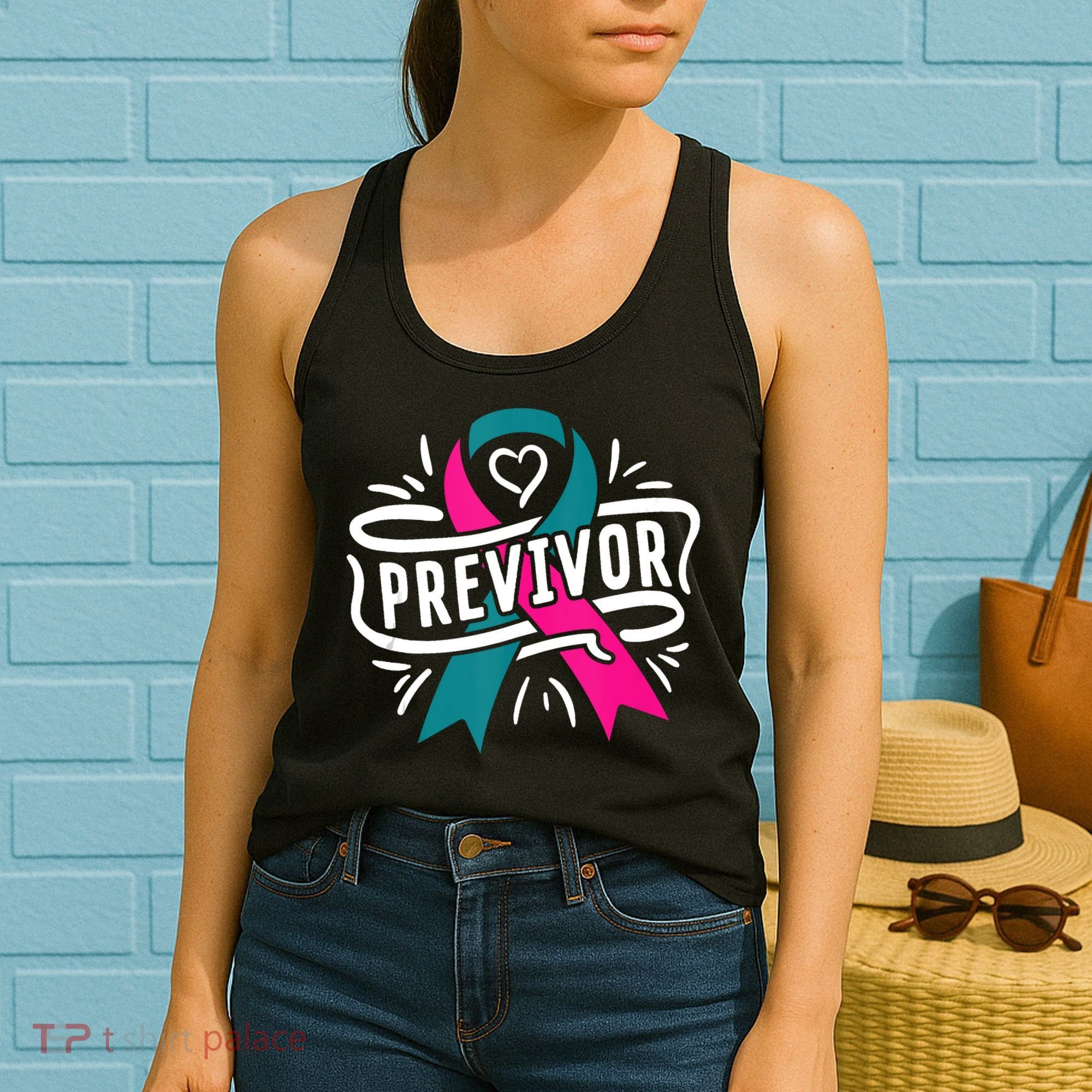 Previvor BRCA Breast Cancer Awareness Support Women's Tank Top