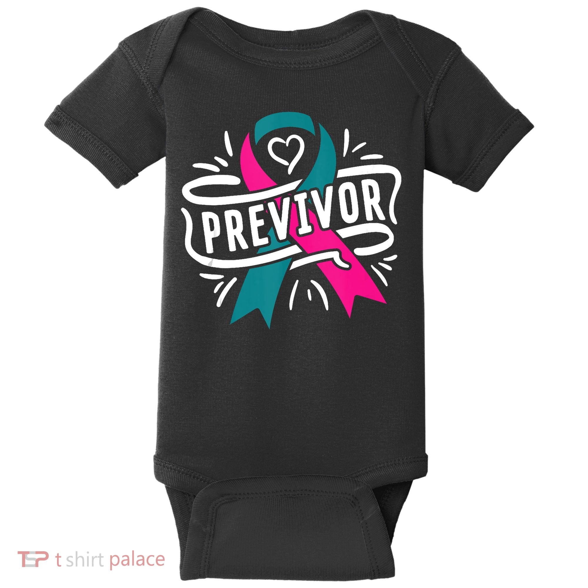 Previvor BRCA Breast Cancer Awareness Support Baby Bodysuit