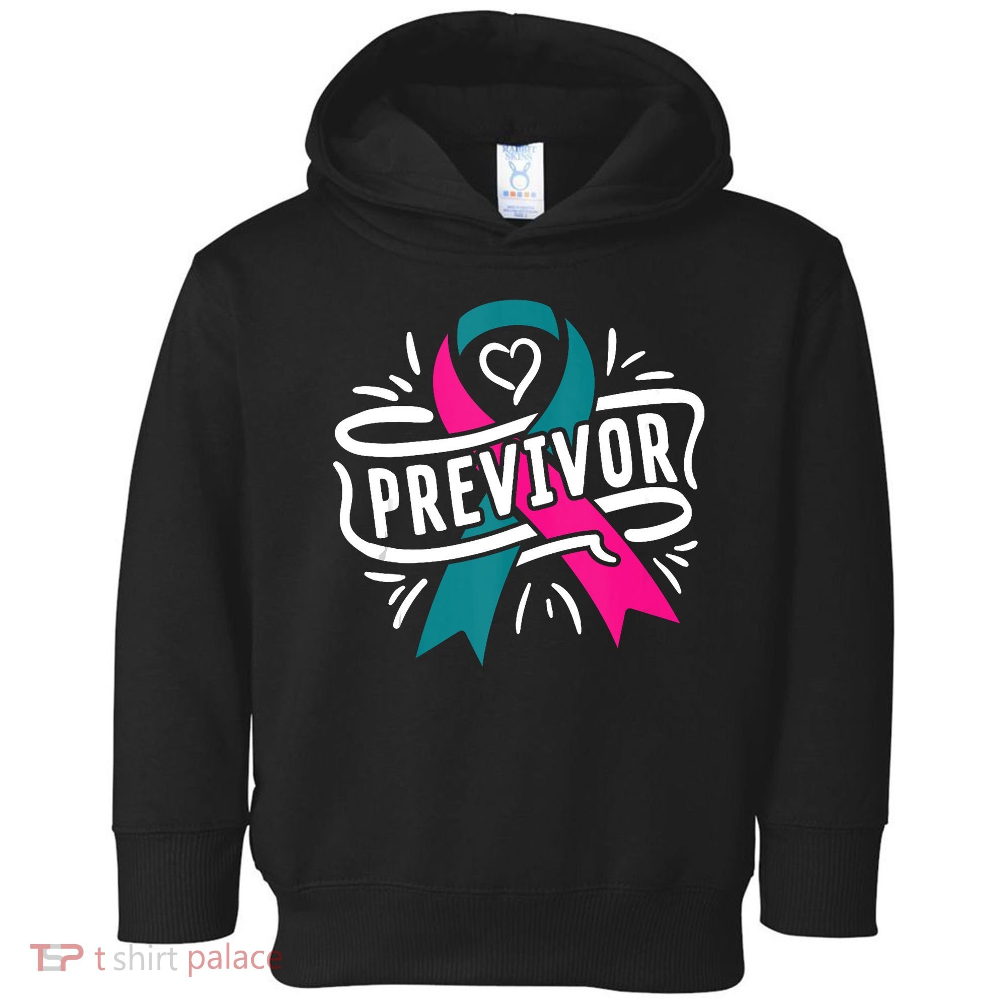 Previvor BRCA Breast Cancer Awareness Support Toddler Hoodie