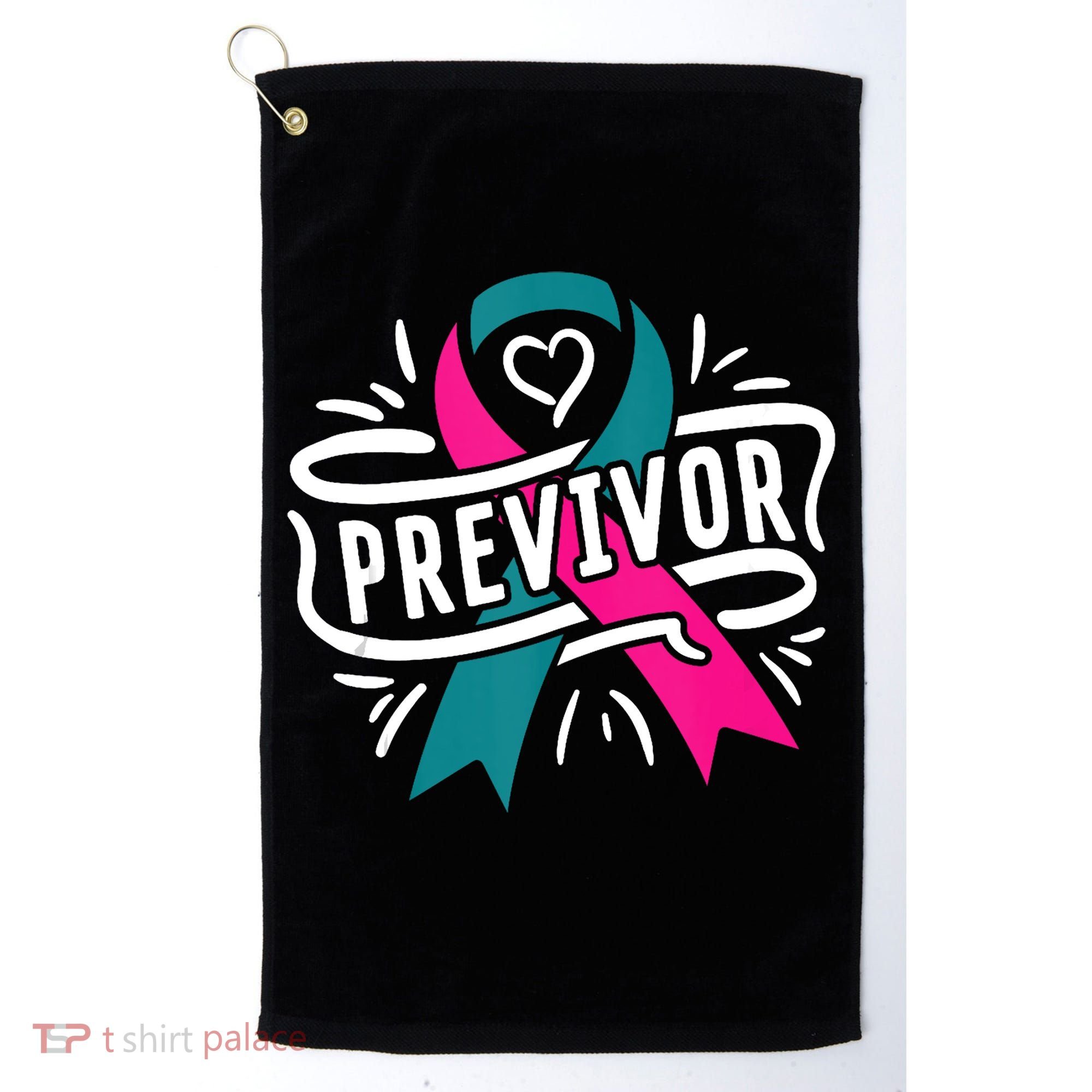 Previvor BRCA Breast Cancer Awareness Support Golf Towel