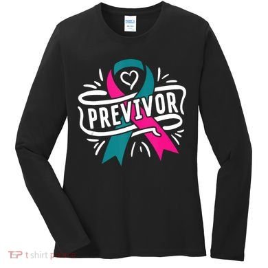 Previvor BRCA Breast Cancer Awareness Support Women's Long Sleeve Shirt