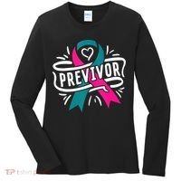 Previvor BRCA Breast Cancer Awareness Support Women's Long Sleeve Shirt thumb 0