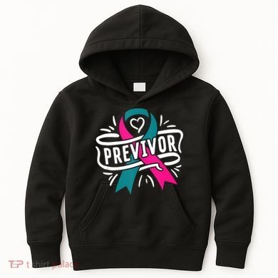 Previvor BRCA Breast Cancer Awareness Support Kids Hoodie