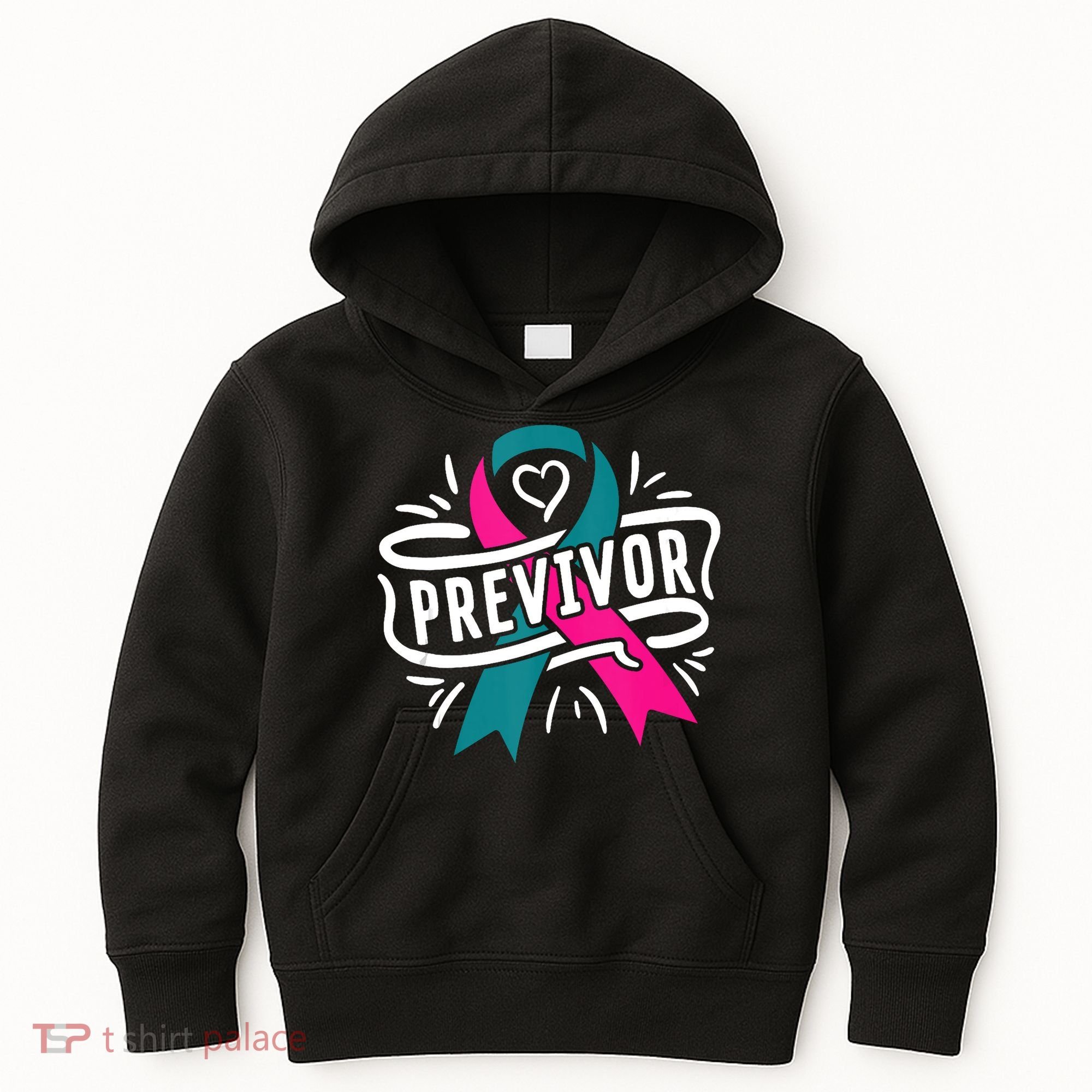 Previvor BRCA Breast Cancer Awareness Support Kids Hoodie