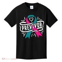 Previvor BRCA Breast Cancer Awareness Support Kids T-Shirt thumb 0