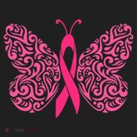 Pink Butterfly Breast Cancer Ribbon Golf Towel thumb 3