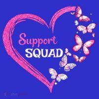 Pink Butterfly Breast Cancer Support Squad Pink Ribbon Funny Gift Women's T-Shirt thumb 6