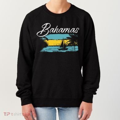 Proud Bahamas Bahamians Flag Women's Sweatshirt