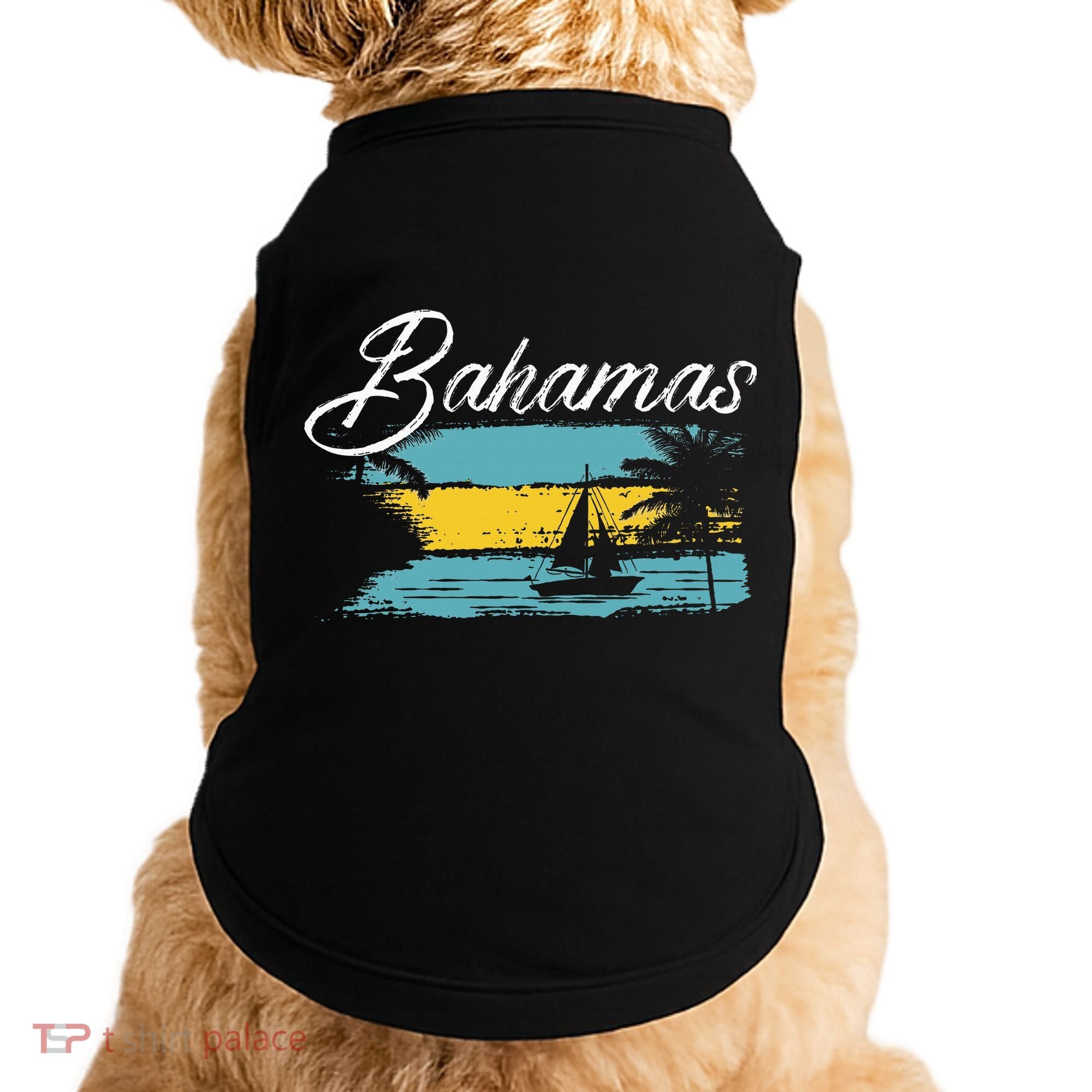 Proud Bahamas Bahamians Flag Doggie Tank